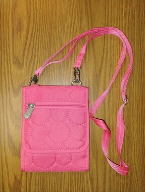 Thirty-One Pink Quilted Wallet Organizer